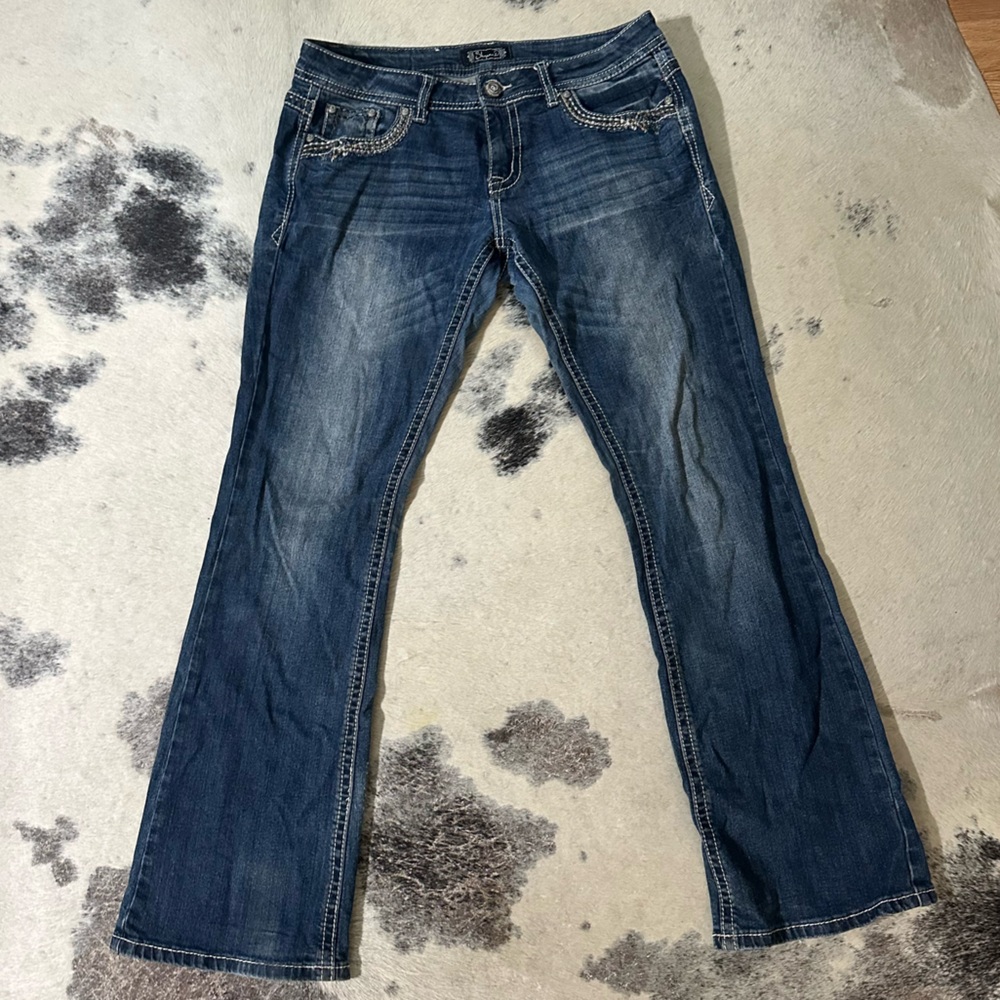 SHYANNE Women's Blue Jeans “Short length” - Picture 3 of 10